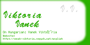 viktoria vanek business card